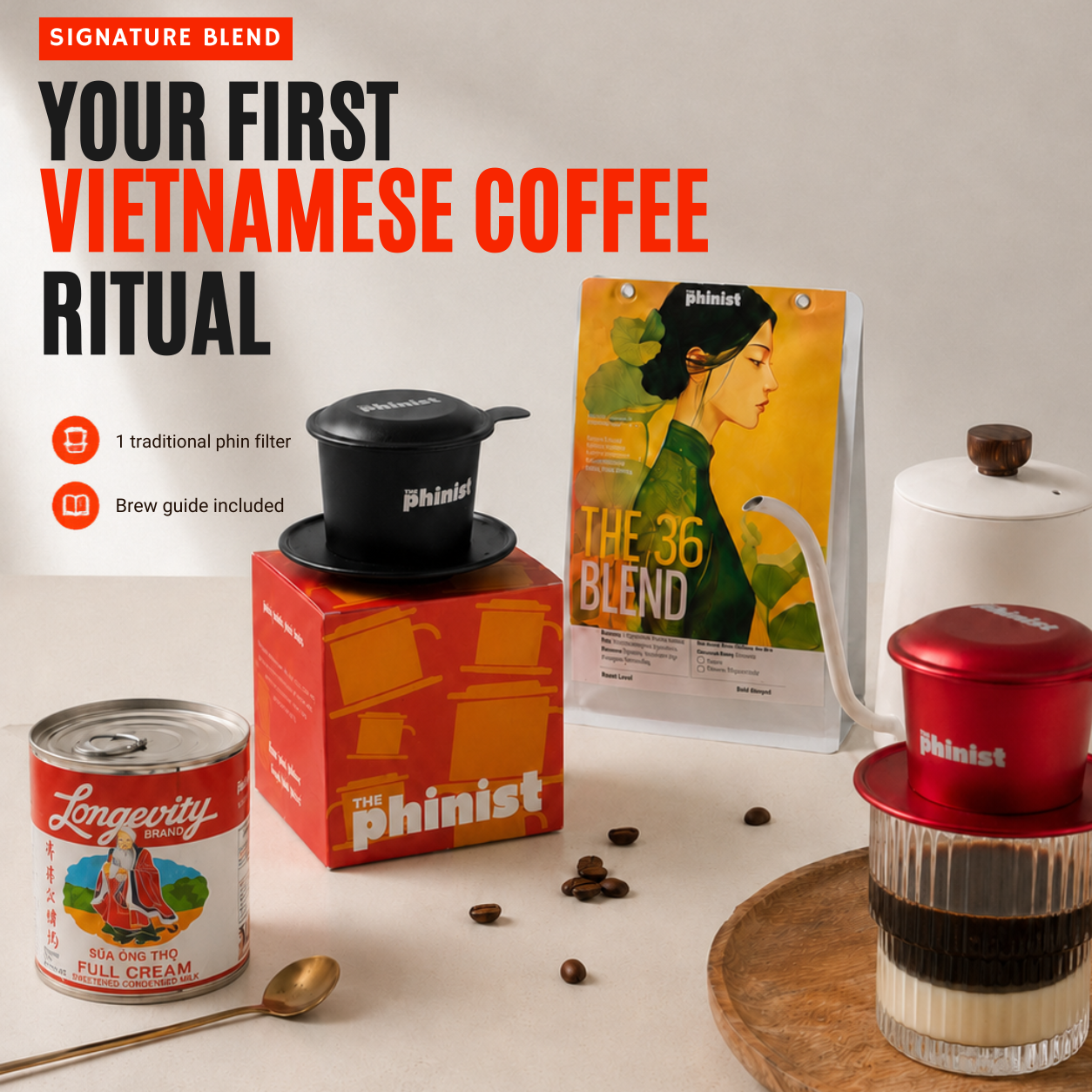 The Phinist Vietnamese Coffee Complete Kit